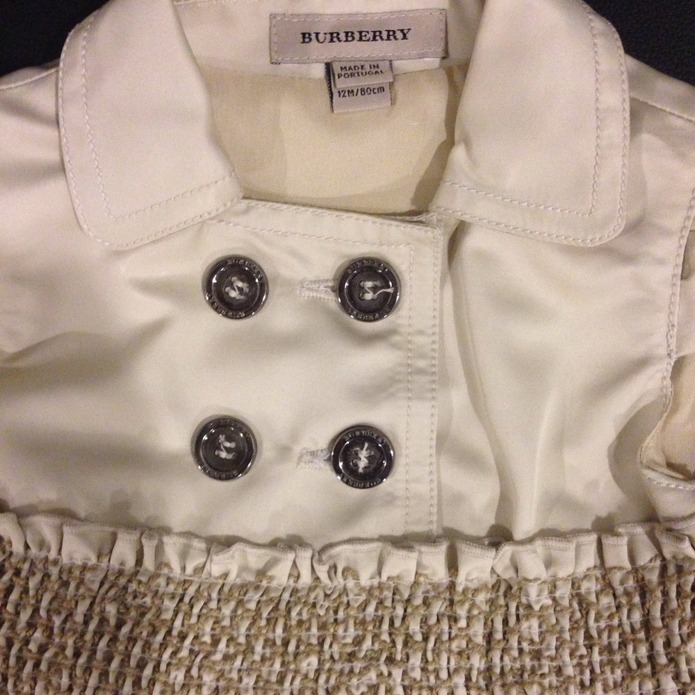 Burberry Baby Beige Sleeveless Dress 12 months
